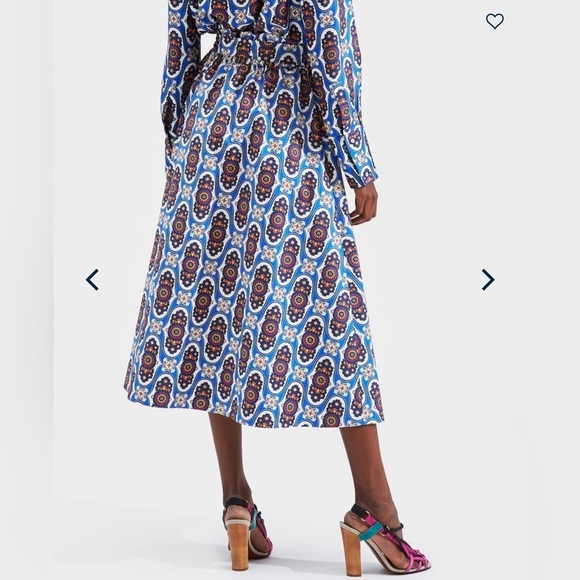 La DoubleJ Sardegna MIDI Skirt Amalfi in Cotton Poplin size XS - Picture 5 of 10